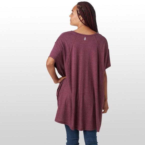 ✨ Free People Movement Oversized Hi-Low Knit Top (Tagged XS, Fits M) - Picture 2 of 6